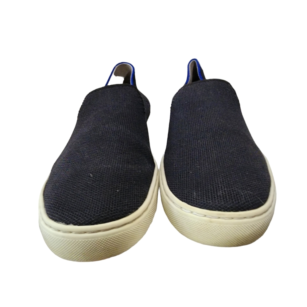 Rothy Black Solid Accented Blue The Original Slip… - image 6